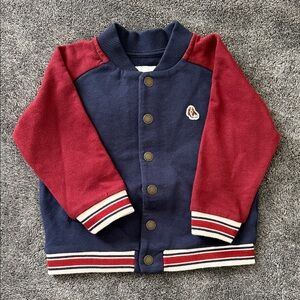 Janie and Jack Navy and Red Kids Jacket